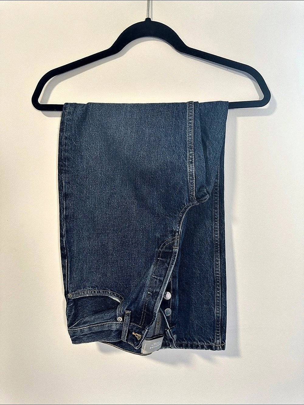 Everlane The Rigid Way High Jean Straight Leg Jeans in Blue Like New Size 27 Reg